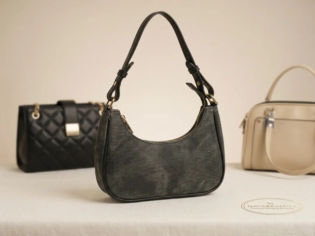 Grey Denim Hobo