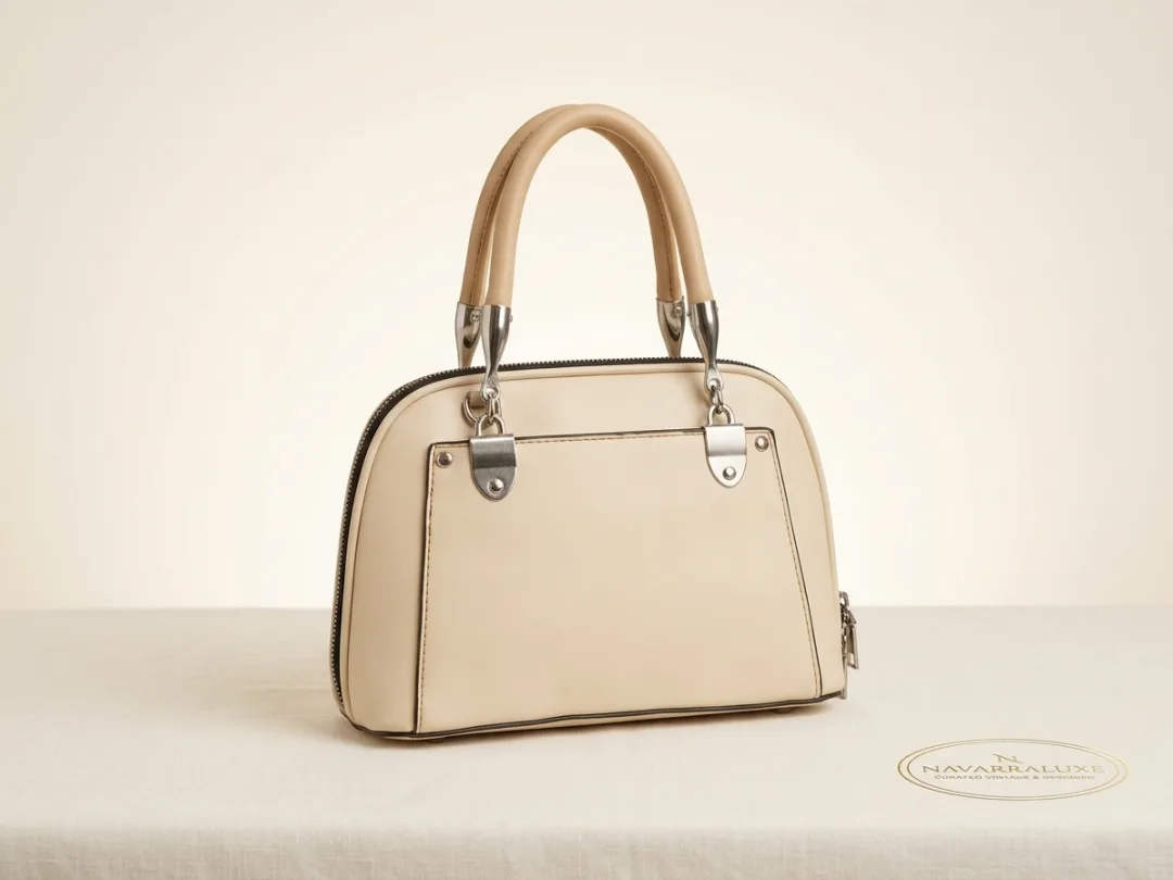 Cream Dome Satchel